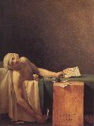 Jacques-Louis David Marats dod France oil painting artist